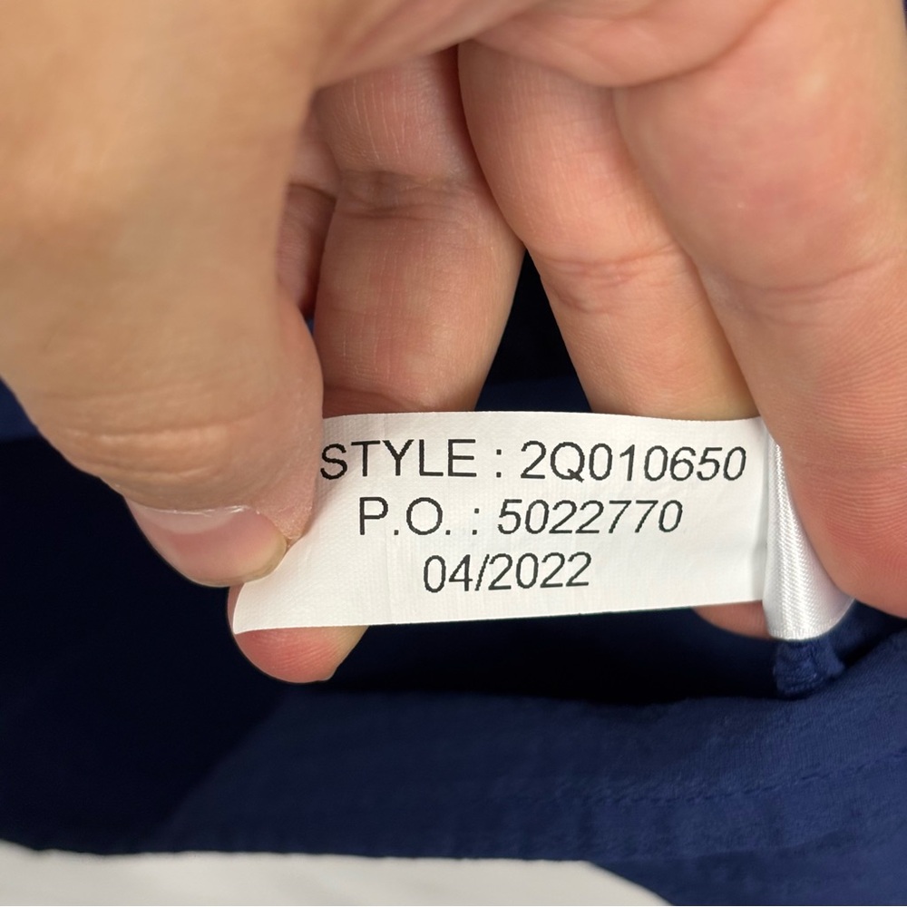Vineyard Vines Performance Harbor Stripe Flutter Sleeve Navy Tunic Dress Medium - Picture 5 of 8